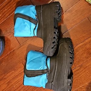 Kids Waterproof Winter Boots - Blue & Black